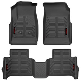 Gator Accessories 79609 Black Front and 2nd Seat Floor Liners Fits 15-19 Colorado/Canyon Crew Cab, Combo Set