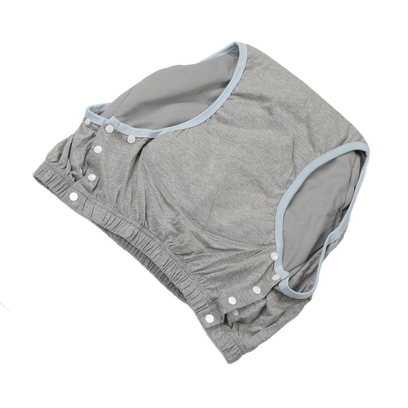 Adult Cloth Diaper XXL Light Gray High Absorption Leak Free