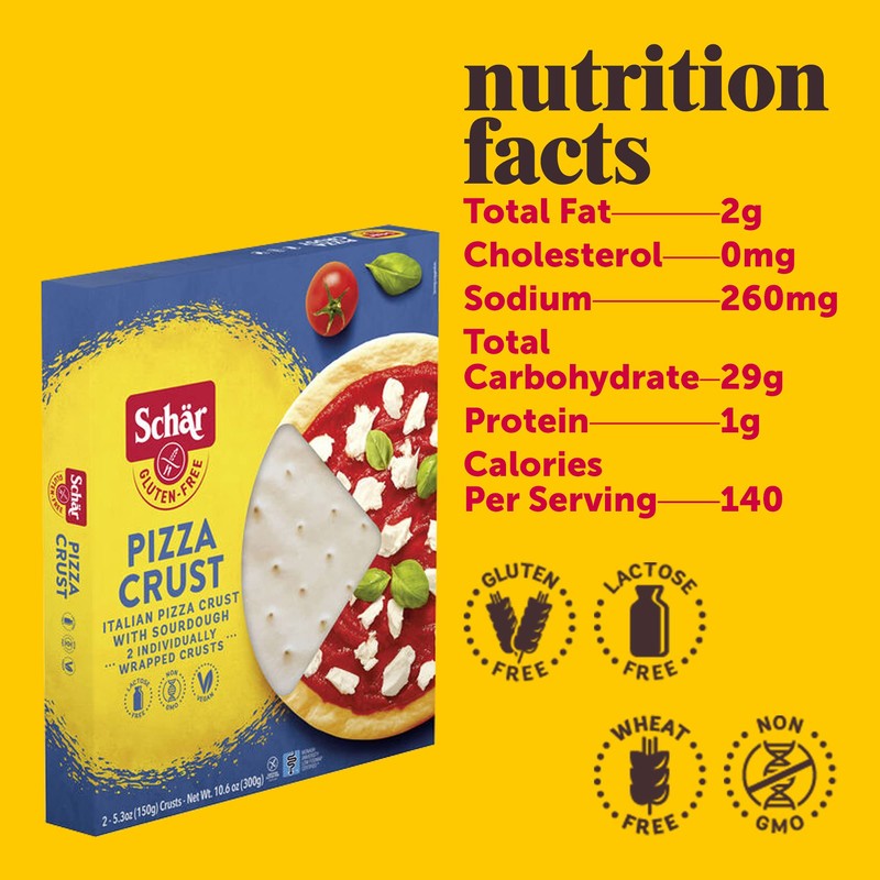 Schar - Pizza Crust - Certified Gluten Free - No