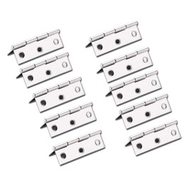 10 Pcs Stainless Steel Home Furniture Hardware Door Hinge Long 55MM x 33MM