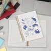 Qabliqo Blue and White Space Cat Spiral Notebooks, Whimsical Cosmic