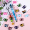WEWAYSMILE 16 Pcs Butterfly Silicone Focal Beads Bow-Knot Silicone Beads
