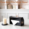 Acrylic Tissue Box Holder Rectangle - Glossy Black Tissue Box