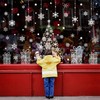 Vijamiy Double Sided Christmas Window Stickers, Large Xmas Window Clings