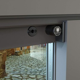 MagnetolockV2.0REMACH.Safety lock for windows and sliding doors.Locking with closed and open window.Adjustable ventilation position for safety children babies.Black