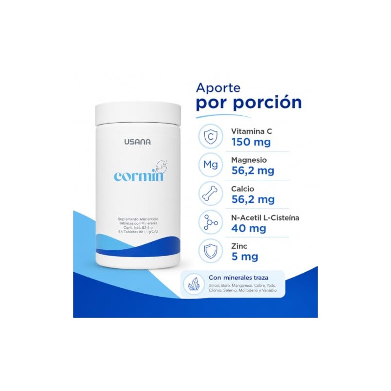 Usana Cormin ? Suplemento Alimenticio con Minerales y Extractos Bot?nicos