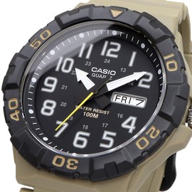 Casio MRW-210 Series Standard Big Face Big Face Quartz Wristwatch, Khaki MRW-210H-5AV, sports