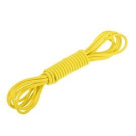 DMiotech 3mm Shock Cord, 3 M Yellow Bungee Cord Tent Pole Shock Cord Round Elastic Kayak Rope Stretch String Marine Grade Heavy Polyester for DIY Projects Tie Downs