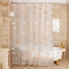 Cozyswan Elegant PEVA Bathroom Shower Curtain with Hooks (72 x
