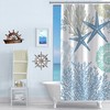 Tritard Small Stall Shower Curtain 36x72 Half Size - Nautical