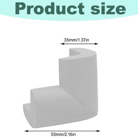 EORPAVU Corner & Edge Protector, 12 Pieces TV Photo Frame Corner Protectors Edge Protector Frame Protector Packaging Photo Frame Corner Protector (Grey)