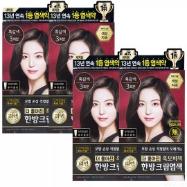 Lien 리엔 흑모비책 한방 크림 염색 120g 흑갈색 4개 [리엔 흑모비책 염색크림 자연갈색 120g x 4개] Rien Black Hair Coloring Cream 120g Dark Brown 4 Pack [Rien Black Hair Coloring Cream Natural Brown 120g x 4]