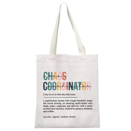 Chaos Coordinator Gift Chaos Colleague Bosses Governor Administration Lady Gift Chaos Coordinator Definition Tote Bag (Chaos Coordinator Tote CA)