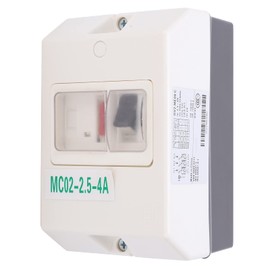 Fafeicy MC02‑2.5‑4A 220V/380V IP55 Motor Circuit Breaker, 50/60Hz ABS Electric Waterproof Circuit Breaker, Used as Insulator, to Protect Power Distribution Lines