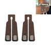 Roucerlin 2 Pieces Car Seat Back Storage Hook, Suede Leather