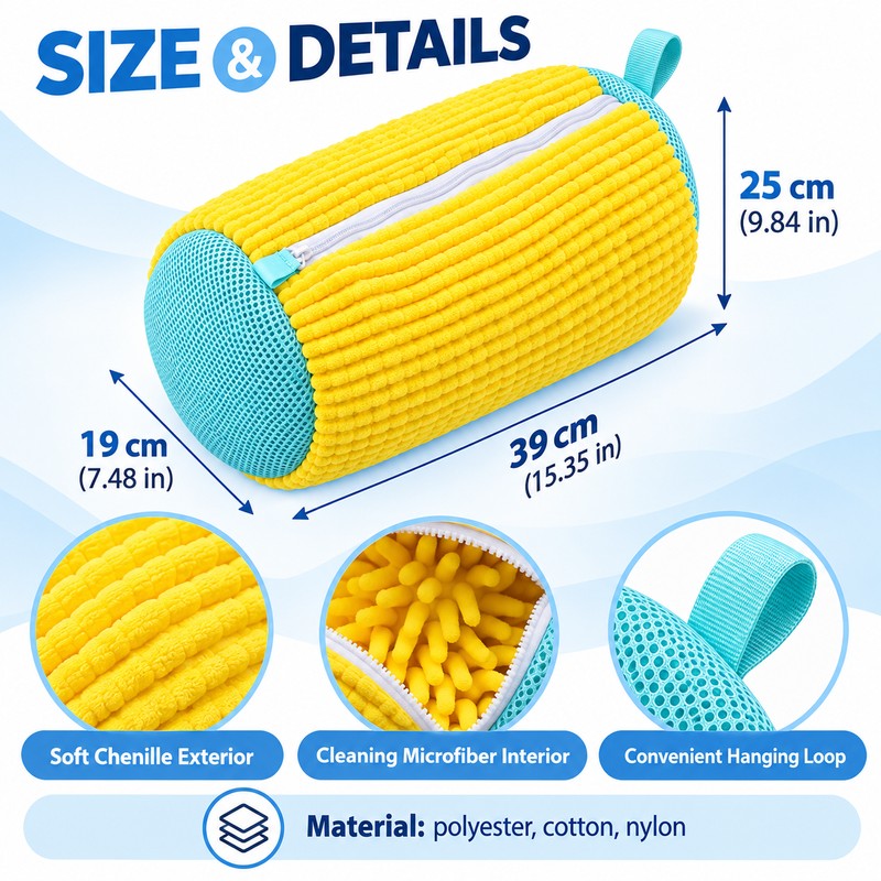 Shoe Washing Machine Bag for Sneakers – Reusable Zippered Laundry