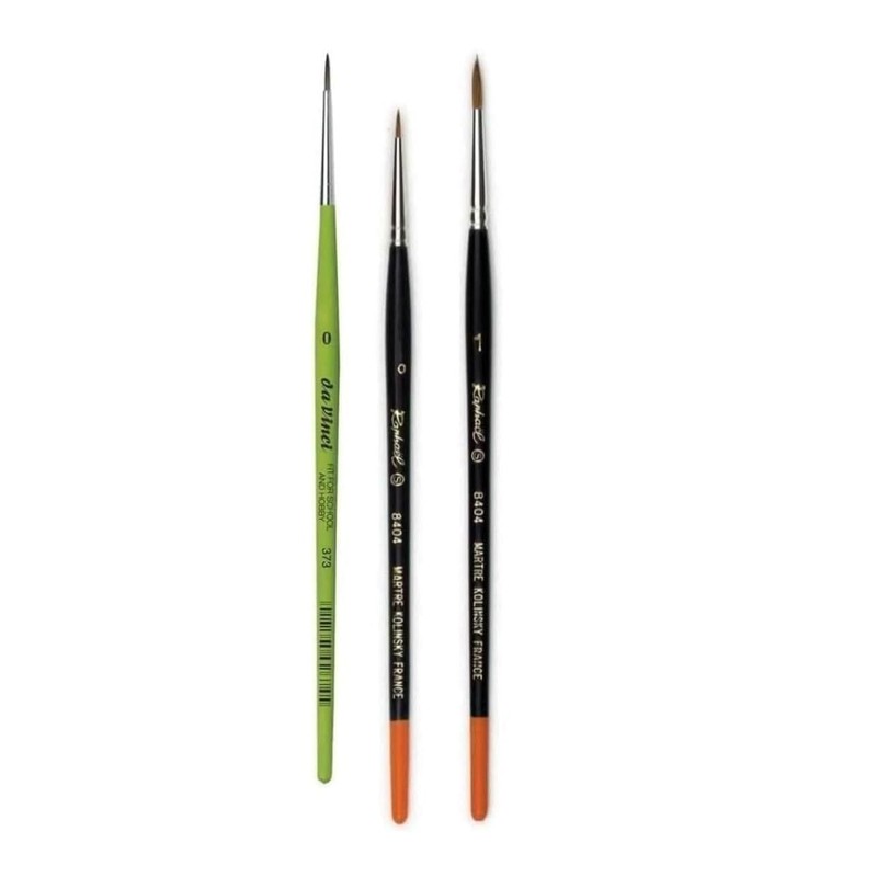Raphael Series 8404 Kolinsky Red Brush Set of 2 0,