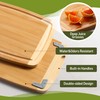 Bamboo Cutting Board Set Non Slip Feet Over Sink Tablas