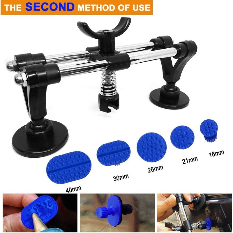 Manelord Auto Dent Puller Set with Double Pole Bridge Dent
