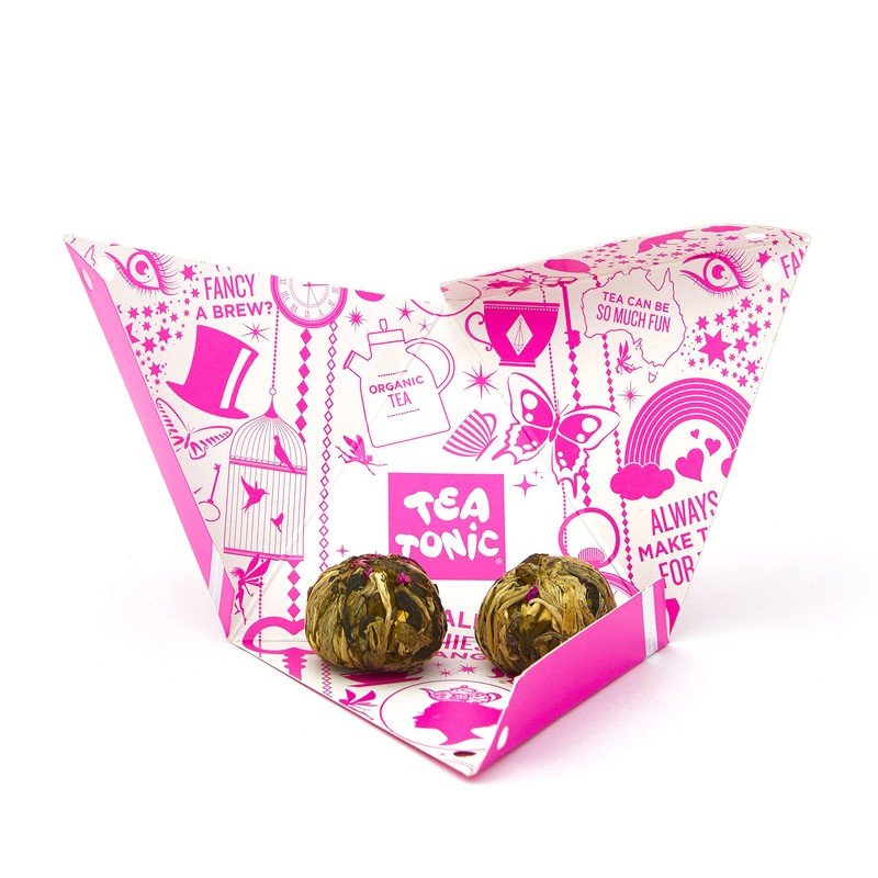 Tea Tonic Pink Princess Flowering Tea Ball 2 Pack