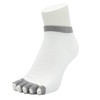 Fukuplanning FiveFit Fingerless 5-Toe Socks, Perforated, Bi-Color, Slim, Short, 22-24Cm,