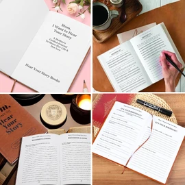 Mom, I Want to Hear Your Story: Journal Bound Hardback For Mother's Day Birthday Gift with Ribbon Bookmark, A Mother’s Guided Journal to Share Her Life and Love (Hear Your Story NoteBooks)