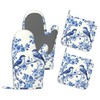 Heat Resistant Pot Holders and Oven Mitts,Retro Birds Extra Long