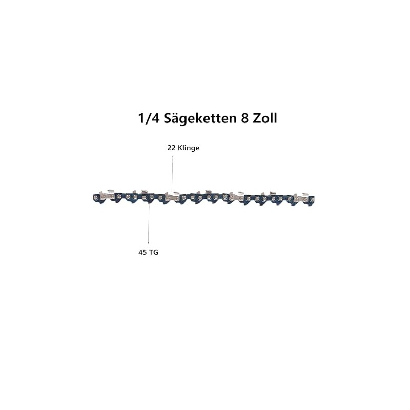 AICOYA 2 x Saw Chains 1/4 Inch 45 Drive Links