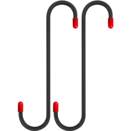 Brake Caliper Hanger Hooks, Set of 2, Black and Red (2)