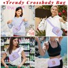 Purple Belt Bag Fanny Pack Crossbody Travel Trendy Birthday Christmas