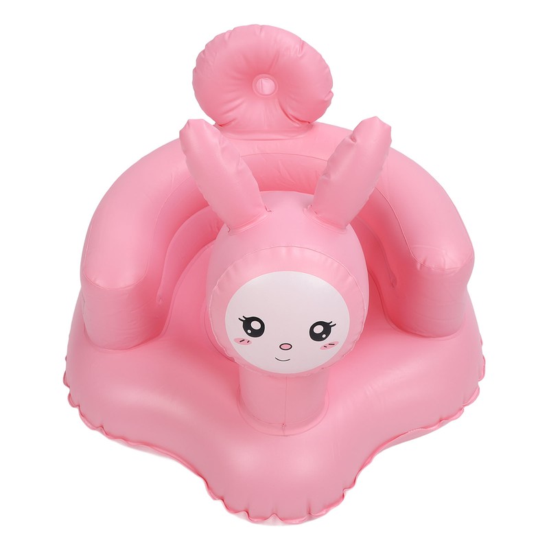 Inflatable Baby Chair Built in Air Pump Soft Cartoon Rabbit