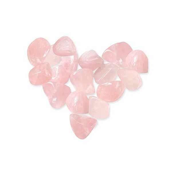 YUFFQOPC Natural Polished Rose Quartz Crystals Pink Rose Quartz Crystal