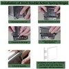 AnvFlik 8inch Black Double Action Spring Hinges, Self Closing Door