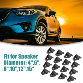 ACROPIX Fit for 4" 6" 8" 10" 12" 15" Subwoofer Speak Grill Clips Clamps Black - Pack of 16