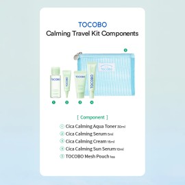 Tocobo Cica Calming Travel Kit Hidratante Piel Sensible 4pzs