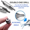 Center Drill Bits Set, 7 Pcs High Speed Steel 60-Degree