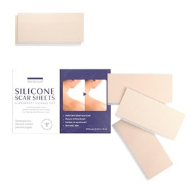 Hojas de silicona para cicatriz, 100% tiras de silicona de grado médico desarrolladas por médicos capacitados de Ivy League (10 tiras, Est'd. suminist