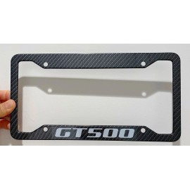 Unbranded GT500 Metal Carbon Fiber Look License Plate Frame