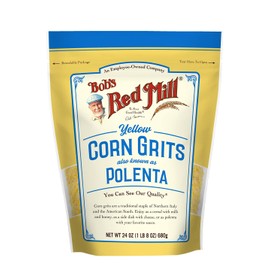 Bob's Red Mill Corn Grits / Polenta, 24oz (Pack of 4) - Vegan, Kosher