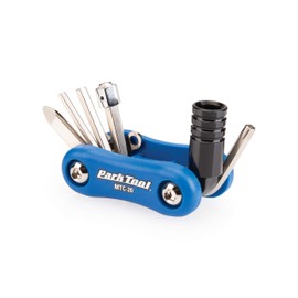 PARKTOOL MTC-20 Multi-Tool Size: Hexagonal 0.12, 0.2, 0.2, 0.3 inches (3/4/5/8 mm), T25 +/-Combo Driver, CO2 Adapter,