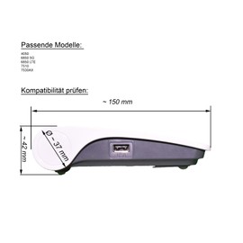 CraftEdge3D EasyClick Custom-fit Wall Mount for AVM Fritz!Box 4050, 6850 5G, 6850 LTE, 7510, 7530AX, Can also be used as a Ceiling Mount, Can be Mounted in Any Direction, Includes Mounting Material