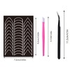 36 Sheets 16Design Black French Tip Nail Guides-1400pcs Self-Adhesive V-shape