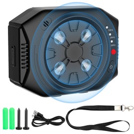 Anti Barking Device for Dogs, Dog Bark Deterrent Devices with 3 Modes, Ultrasonic Dog Bark Control Devices 50Ft Range Outdoor & Indoor, Waterproof Dogs Barking Silencer Safe for Human & Dogs (Black)