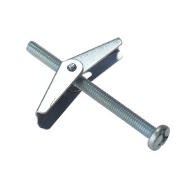 ForgeFix Plasterboard Spring Toggles | M6 x 75mm | Zinc Plated | Bag 10