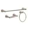 Foundations 3-Piece Bath Accessory Kit in Stainless Steel