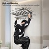 VOLPONE Bathroom Towel Rack with Double Towel Bar Foldable Towel