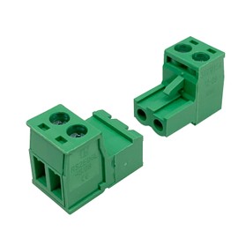 Willwewon Set of 10 2-Pin 2EDGRK 5.08 mm Pitch Pluggable PCB Screw Terminal Connector for Socket Panel Mount