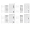 4pcs Checklist Board DIY Production Recyclable Portable Chore Checklist Detachable