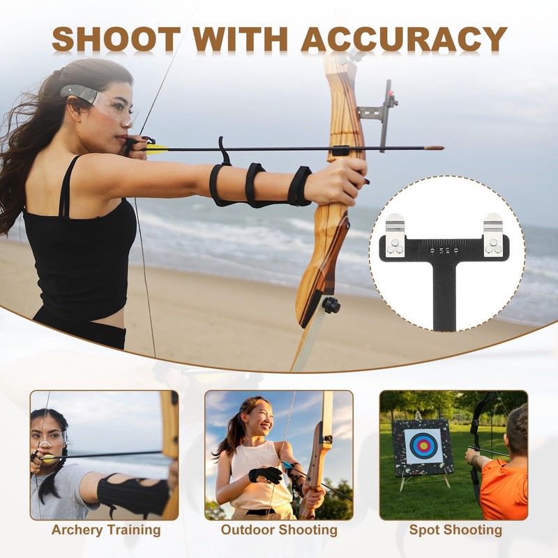 sourcing map Archery Bow Square, T-Shape Ruler 33 x 9