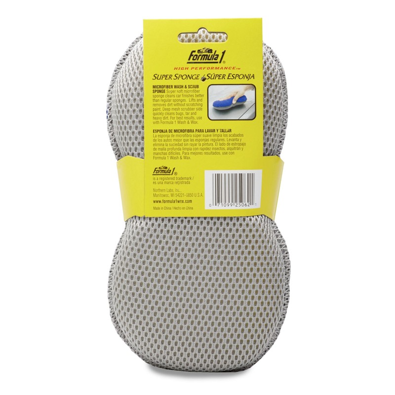 Formula 1 Super Sponge - Two-Sided Microfiber Wash & Scrub